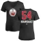 Women's Xavier Bourgault Name and Number Banner Wave V-Neck T-Shirt - Black