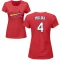 Women's Yadier Molina Name & Number T-Shirt - Red