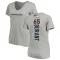 Women's Yasir Durant Backer V-Neck T-Shirt - Ash