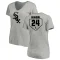 Women's Yasmani Grandal RBI Slim Fit V-Neck T-Shirt - Heathered Gray