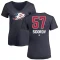 Women's Yegor Sidorov Name and Number Banner Wave V-Neck T-Shirt - Navy