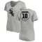 Women's Yoan Moncada RBI Slim Fit V-Neck T-Shirt - Heathered Gray