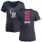 Women's Yonathan Daza Name and Number Banner Wave V-Neck T-Shirt - Navy