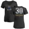 Women's Yordano Ventura Midnight Mascot V-Neck T-Shirt - Black