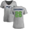 Women's Zach Charbonnet Name & Number Slim Fit T-Shirt - Ash