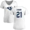 Women's Zach Evans Name & Number Slim Fit T-Shirt - White