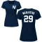 Women's Zach McAllister Name & Number T-Shirt - Navy