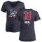 Women's Zach Neal Name and Number Banner Wave V-Neck T-Shirt - Navy