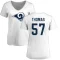 Women's Zach Thomas Name & Number Slim Fit T-Shirt - White