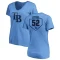 Women's Zack Littell RBI Slim Fit V-Neck T-Shirt - Light Blue