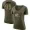 Women's Za'Darius Smith Legend Salute to Service Scoop Neck T-Shirt - Olive