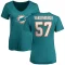 Women's Zeke Vandenburgh Name & Number Slim Fit T-Shirt - Aqua