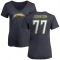 Women's Zion Johnson Name & Number Slim Fit V-Neck T-Shirt - Navy