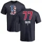 Wyatt Olds Name and Number Banner Wave T-Shirt - Navy