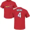 Yadier Molina Name & Number T-Shirt - Red