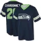 Zach Charbonnet Name & Number Game Day V-Neck T-Shirt - Navy