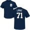 Zach Logue Name & Number T-Shirt - Navy