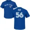 Zach Pop Name & Number T-Shirt - Royal