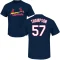 Zack Thompson Name & Number T-Shirt - Navy